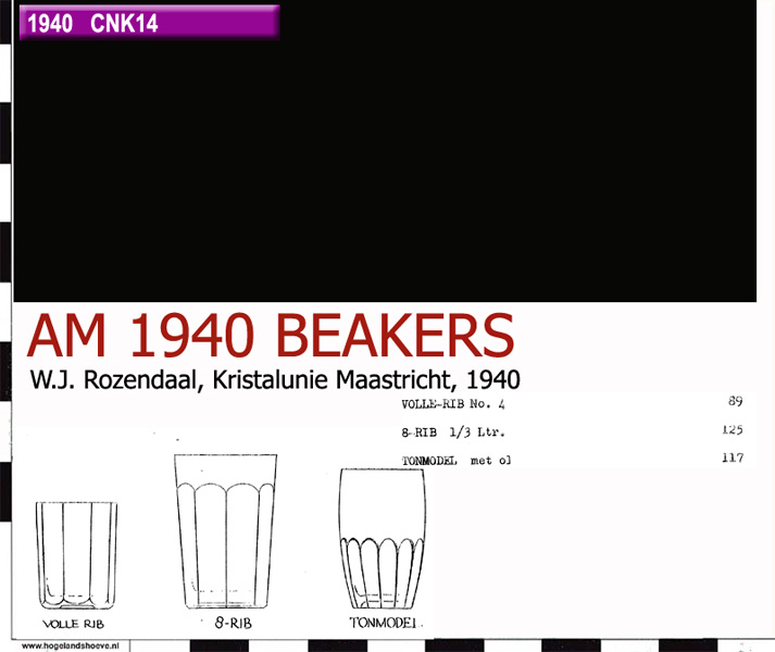 40-1 service pattern AM1940 beakers