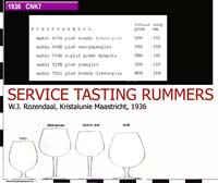 36-1 service tasting rummers